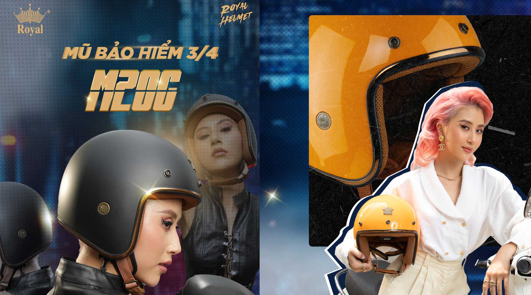 3/4 Open Face Helmet Da Nang