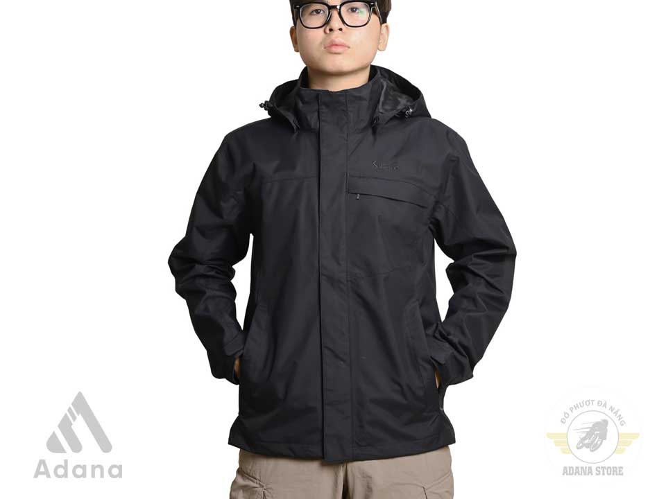 Áo Khoác Chống Nước K138 – Đen