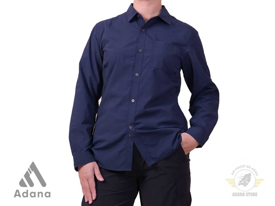 Áo Sơ Mi Dài Tay Chống Nắng K142 - Navy