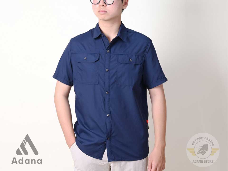 Áo Sơ Mi Cộc Tay Nhanh Khô K150 - Navy