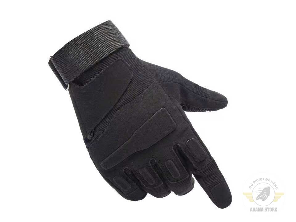Găng Tay Black Hawk Dài Ngón - Đen