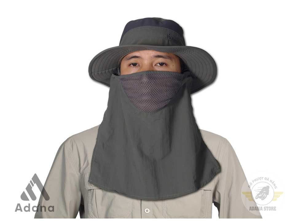 Mũ Tai Bèo + Khăn Che K46 Ghi