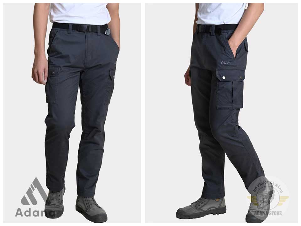 Quần Kaki Túi Hộp K147 Ghi